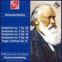 Symphonies nos. 1-4 / Tragic Overture by Brahms ;   Philharmonia Orchestra ,   Thomas Sanderling