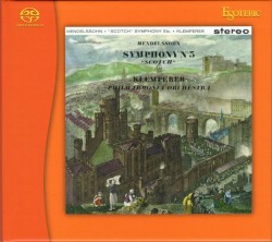Symphony no. 3 "Scottish" / Symphony no. 3 "Rhenish" by Mendelssohn  /   Schumann ;   Philharmonia Orchestra ,   Otto Klemperer