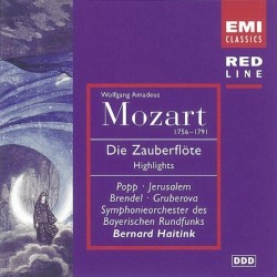 Die Zauberflöte by Wolfgang Amadeus Mozart ;   Popp ,   Jerusalem ,   Brendel ,   Gruberová ,   Symphonieorchester des Bayerischen Rundfunks ,   Bernard Haitink
