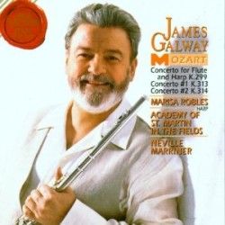 Flute Concertos by Wolfgang Amadeus Mozart ;   James Galway ,   Marisa Robles ,   Academy of St Martin in the Fields ,   Neville Marriner