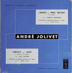 Concerto pour ondes Martenot et orchestre / Concerto pour harpe et orchestre de chambre by André Jolivet ;   Lily Laskine ,   Ginette Martenot
