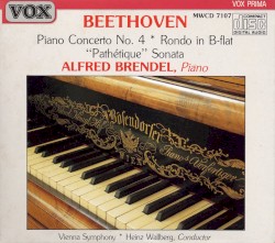 Piano Concerto no. 4 / Rondo in B-flat / "Pathétique" Sonata by Beethoven ;   Vienna Symphony Orchestra ,   Heinz Wallberg ,   Alfred Brendel
