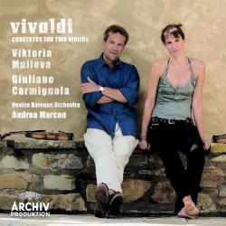 Concertos for Two Violins by Vivaldi ;   Viktoria Mullova ,   Giuliano Carmignola ,   Venice Baroque Orchestra ,   Andrea Marcon