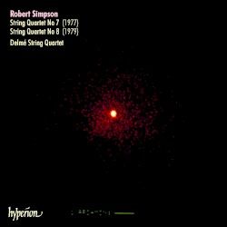 String Quartet no. 7 / String Quartet no. 8 by Robert Simpson ;   The Delmé String Quartet