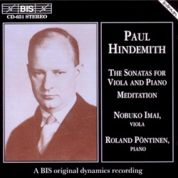 The Sonatas for Viola and Piano / Meditation by Paul Hindemith ;   Nobuko Imai ,   Roland Pöntinen