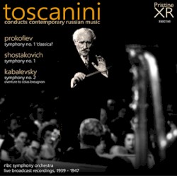 TOSCANINI conducts Contemporary Russian Music (1939-47) by Prokofiev ;   Shostakovich ;   Kabalevsky ;   NBC Symphony Orchestra ,   Toscanini