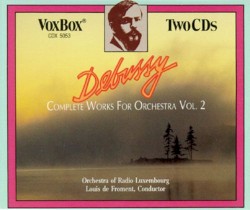 Complete Works for Orchestra, Vol. 2 by Claude Debussy ;   Louis de Froment ,   Lëtzebuerger philharmoneschen Orchester