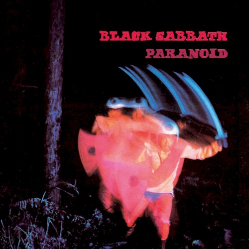 Album cover for Paranoid by Black Sabbath.