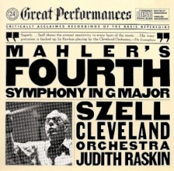 Symphony no. 4 by Mahler ;   The Cleveland Orchestra ,   George Szell ,   Judith Raskin