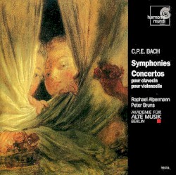 Symphonies / Concertos pour clavecin, pour violoncelle by Carl Philipp Emanuel Bach ;   Raphael Alpermann ,   Peter Bruns ,   Akademie für Alte Musik Berlin