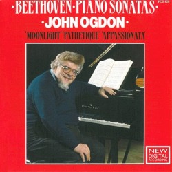 Piano Sonatas "Moonlight", "Pathétique", "Appassionata" by Beethoven ;   John Ogdon