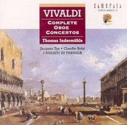 Vivaldi: Complete Oboe Concertos by Antonio Vivaldi ;   Thomas Indermühle ,   Claudio Brizi  &   I Solisti di Perugia