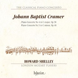 Piano Concerto no. 4 in C major, op. 38 / Piano Concerto no. 5 in C minor, op. 48 by Johann Baptist Cramer ;   Howard Shelley ,   London Mozart Players