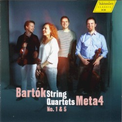 String Quartets No. 1 & 5 by Bartók ;   Meta4