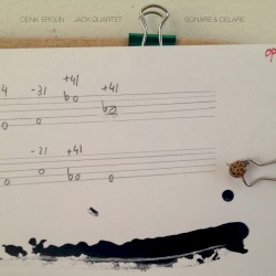 Sonare & Celare by Cenk Ergün ;   JACK Quartet