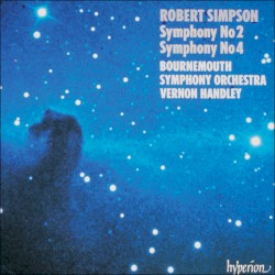 Symphony no. 2 / Symphony no. 4 by Robert Simpson ;   Bournemouth Symphony Orchestra ,   Vernon Handley