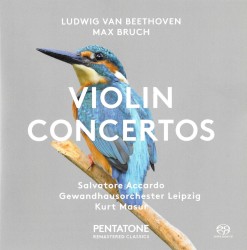 Violin Concertos by Ludwig van Beethoven ,   Max Bruch ;   Salvatore Accardo ,  Gewandhausorchester Leipzig ,   Kurt Masur