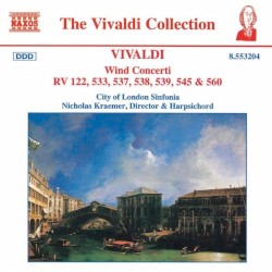 Wind Concerti by Antonio Vivaldi ;   City of London Sinfonia ,   Nicholas Kraemer