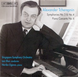 Symphonies no. 3 & no. 4 / Piano Concerto no. 6 by Александр Николаевич Черепнин ;   Singapore Symphony Orchestra ,   Lan Shui ,   小川典子