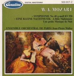 Symphonie N°40 / Une petite musique de nuit by Wolfgang Amadeus Mozart ;   Ensemble Orchestral de Paris ,   Jean‐Pierre Wallez