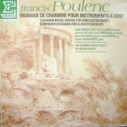 Musique de chambre pour instruments a vent by Francis Poulenc ;   Charles Wadsworth ,   Paula Robison ,   Leonard Arner ,   Gervase de Peyer ,   Loren Glickman ,   Robert Routch