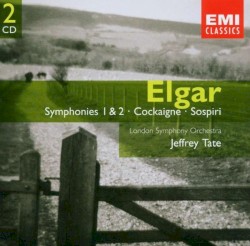 Symphonies 1 & 2 by Sir Edward Elgar ;   London Symphony Orchestra ,   Jeffrey Tate