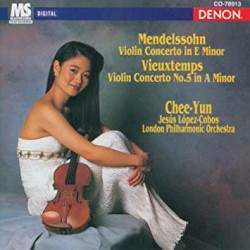 Mendelssohn: Violin Concerto / Vieuxtemps: Violin Concerto no. 5 by Mendelssohn ;   Vieuxtemps ;   Chee‐Yun ,   Jesús López Cobos ,   London Philharmonic Orchestra