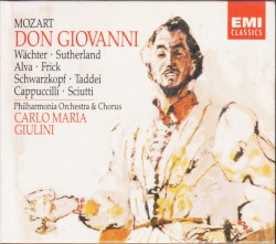 Don Giovanni by Mozart ;   Wächter ,   Schwarzkopf ,   Sutherland ,   Sciutti ,   Taddei ,   Alva ,   Frick ,   Philharmonia Orchestra  &   Chorus ,   Carlo Maria Giulini