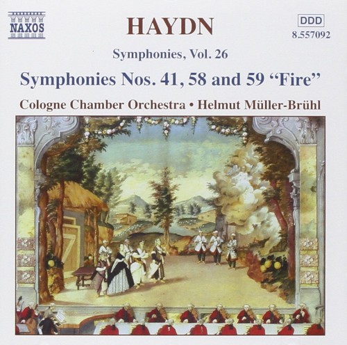 Symphonies, Vol. 26: Symphonies nos. 41, 58 and 59 "Fire"