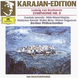 Symphonie Nr. 9 by Ludwig van Beethoven ;   Gundula Janowitz ,   Hilde Rössel-Majdan ,   Waldemar Kmentt ,   Walter Berry ,   Wiener Singverein  &   Berliner Philharmoniker  &   Karajan