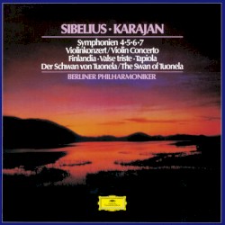 Symphonien 4, 5, 6, 7 / Violinkonzert / Finlandia / Valse triste / Tapiola / Der Schwan von Tuonela by Sibelius ;   Karajan ,   Berliner Philharmoniker