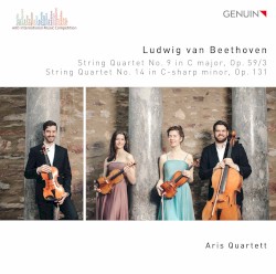 String Quartet no. 9 in C major, op. 59/3 / String Quartet no. 14 in C-sharp minor, op. 131 by Ludwig van Beethoven ;   Aris Quartett