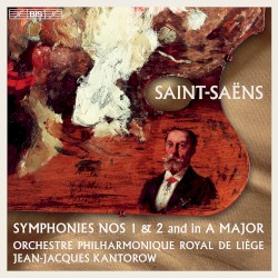 Symphonies nos. 1 & 2 and in A major by Saint‐Saëns ;   Orchestre Philharmonique Royal de Liège ,   Jean‐Jacques Kantorow