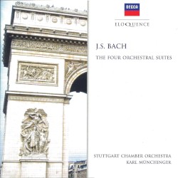 Orchestral Suites nos. 1-4 by Johann Sebastian Bach ;   Stuttgarter Kammerorchester ,   Karl Münchinger
