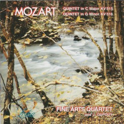 Quintet in C major KV 515 / Quintet in G minor KV 516 by Mozart ;   Fine Arts Quartet ,   J. Dupouy