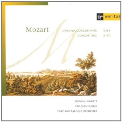 Sinfonia Concertante / Concertone by Mozart ;   Monica Huggett ,   Pavlo Beznosiuk ,   Portland Baroque Orchestra
