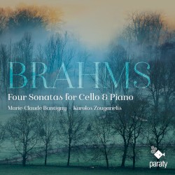 Four Sonatas for Cello & Piano by Brahms ;   Marie-Claude Bantigny ,   Karolos Zouganelis