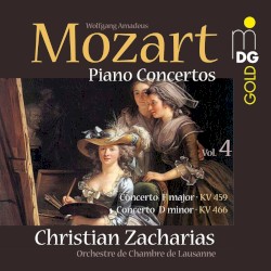 Klavierkonzerte, Volume 4 by Mozart ;   Christian Zacharias ,   Orchestre de Chambre de Lausanne