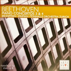 Piano Concertos no. 3 & 4 by Beethoven ;   Tonhalle‐Orchester Zürich ,   David Zinman ,   Yefim Bronfman