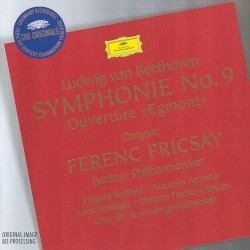 Symphonie No. 9 / Ouvertüre »Egmont« by Ludwig van Beethoven ;   Berliner Philharmoniker ,   Ferenc Fricsay