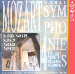 Early Symphonies 4 by Mozart ;   I Solisti Veneti ,   Claudio Scimone