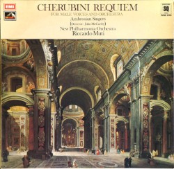 Requiem in D minor by Cherubini ;   New Philharmonia Orchestra ,   Ambrosian Singers ,   John McCarthy ,   Riccardo Muti
