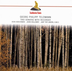 Telemann: Trio Sonatas with Recorder by Vicki Boeckmann