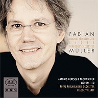 Konzert für Orchester / Eiger / Dialogues Cellestes by Fabian Müller ;   Antônio Meneses ,   Pi-Chin Chien ,   Royal Philharmonic Orchestra ,   Claude Villaret