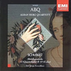 Streichquartette No. 12, D 703 "Quartettsatz" / No. 15, D 887 by Schubert ;   Alban Berg Quartet