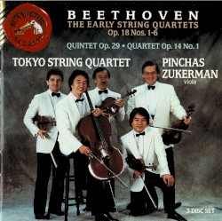 The Early String Quartets op. 18 nos. 1-6 by Beethoven ;   Tokyo String Quartet