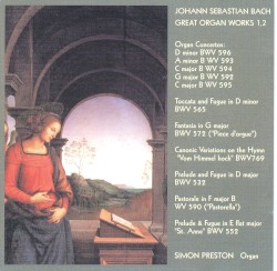 Organ Works by Johann Sebastian Bach ;   Simon Preston