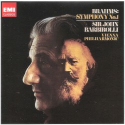 Symphony no. 1 by Brahms ;   Wiener Philharmoniker ,   Sir John Barbirolli