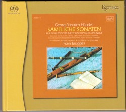 The Wind Instruments Sonatas (Sonatas For Recorder & Transverse Flute) by Frans Brüggen ,   George Frideric Handel ,   Bob van Asperen ,   Anner Bylsma