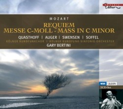 Requiem / Mass in C minor by Wolfgang Amadeus Mozart ;   Thomas Quasthoff ,   Arleen Augér ,   Robert Swensen ,   Doris Soffel ,   Kölner Rundfunkchor ,   Kölner Rundfunk-Sinfonie-Orchester ,   Gary Bertini
